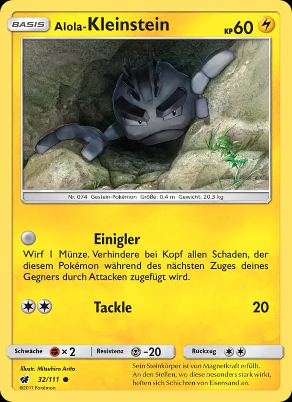 Alola-Kleinstein card in German