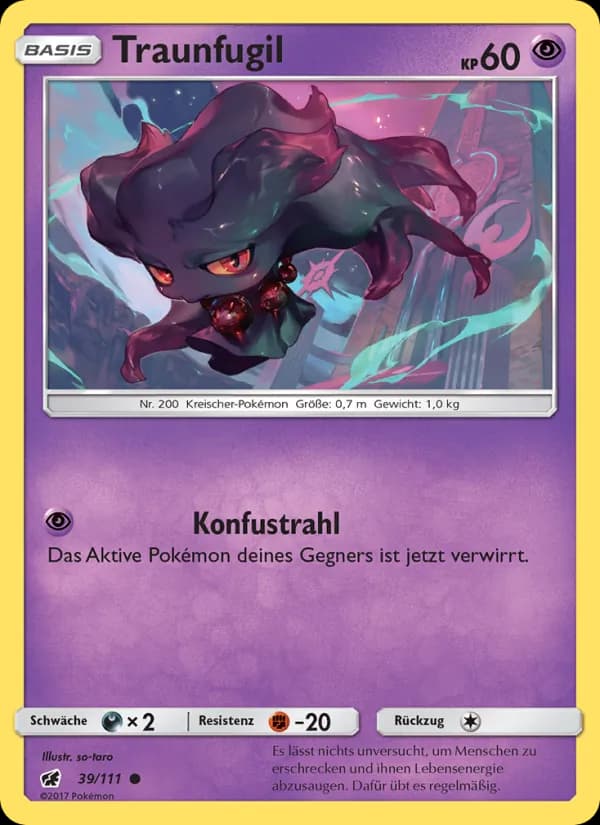 Traunfugil card in German