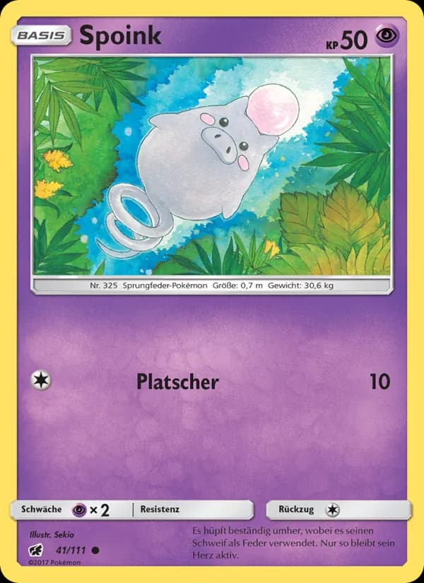 Spoink card in German