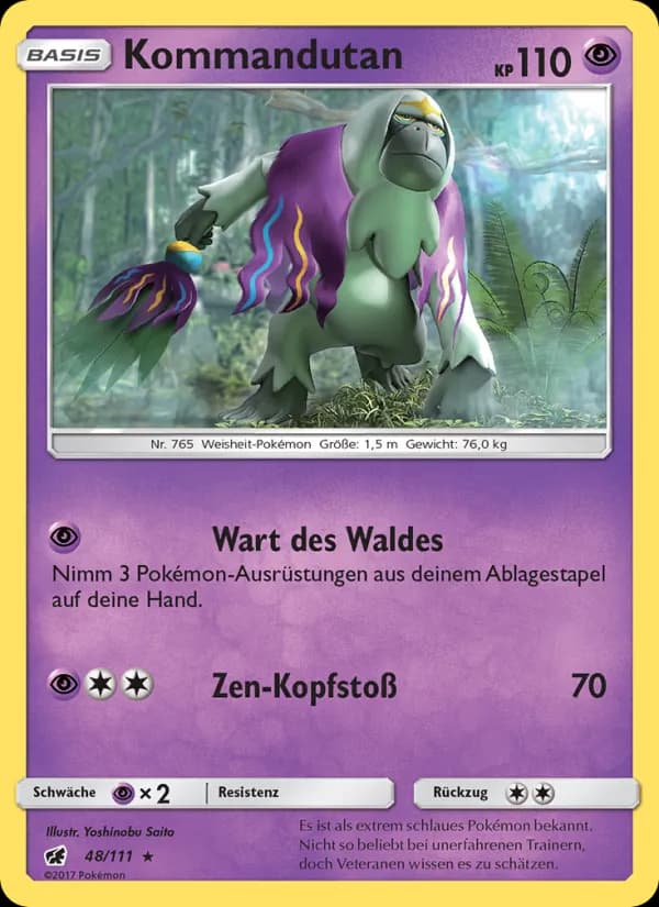 Kommandutan card in German