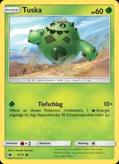 Tuska card in German