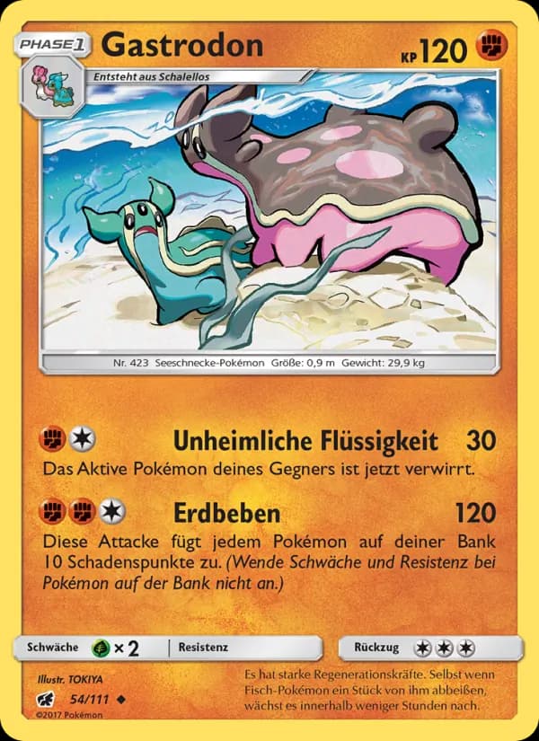Gastrodon card in German