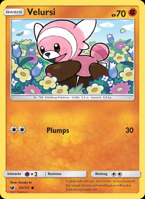 Velursi card in German