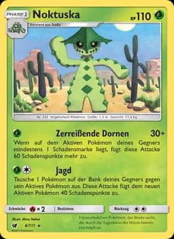 Noktuska card in German