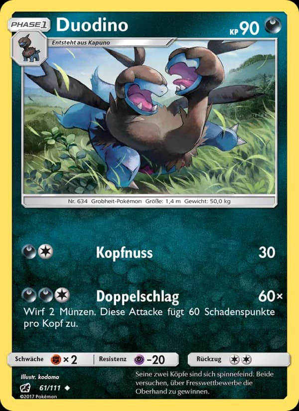 Duodino card in German