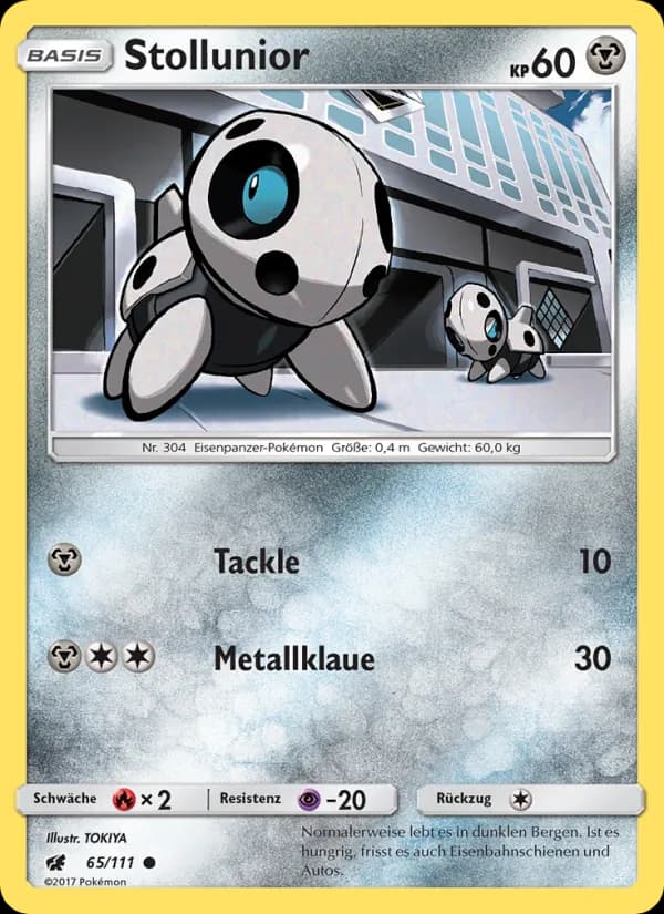 Stollunior card in German
