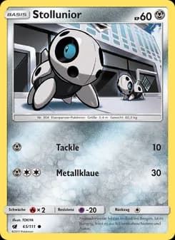 Stollunior card in German