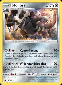 Stolloss card in German