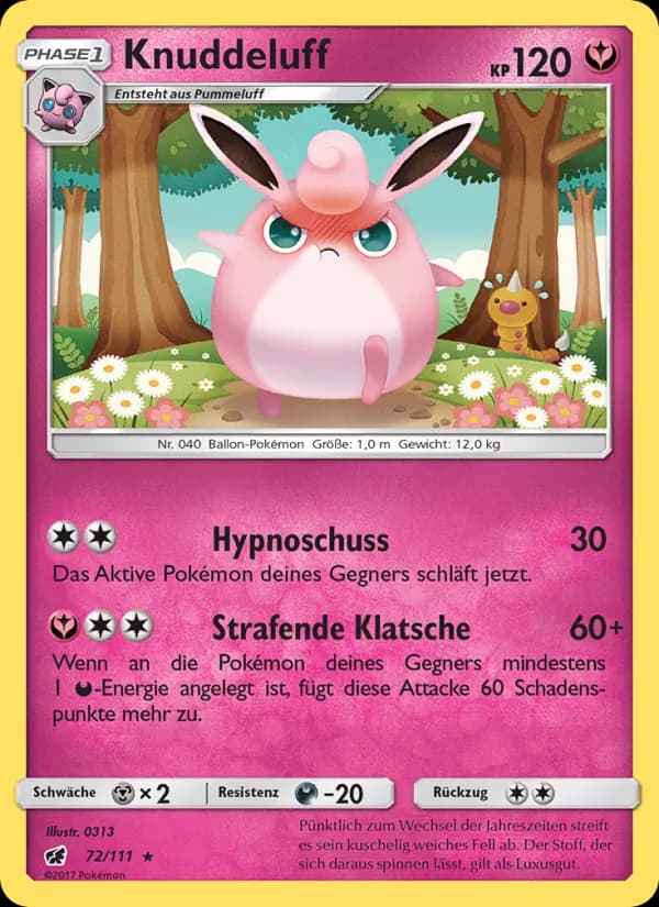 Knuddeluff card in German