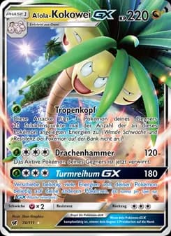 Alola-Kokowei GX card in German