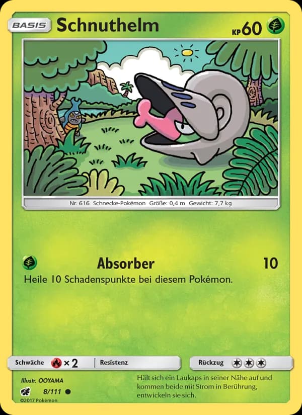 Schnuthelm card in German