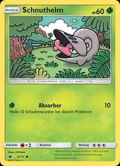 Schnuthelm card in German