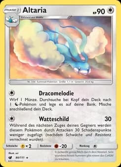 Altaria card in German