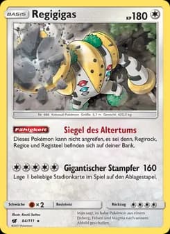 Regigigas card in German