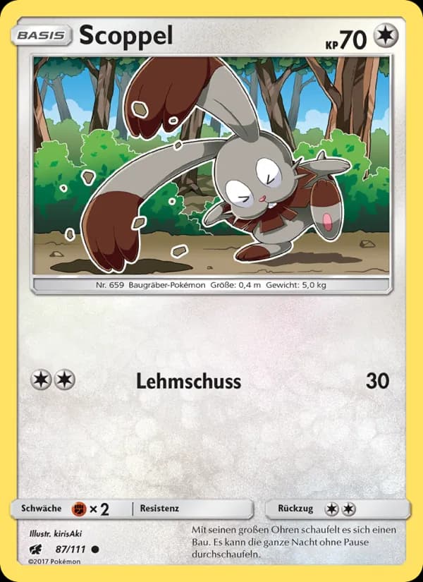 Scoppel card in German