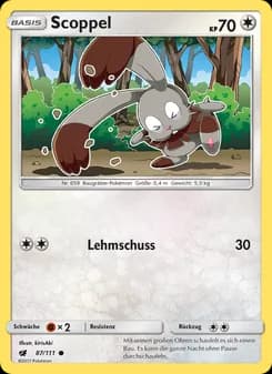 Scoppel card in German