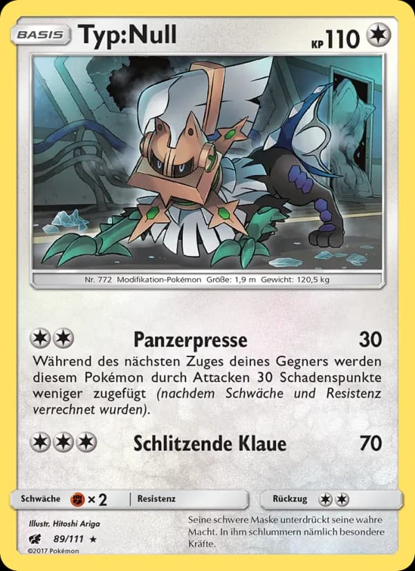 Typ:Null card in German