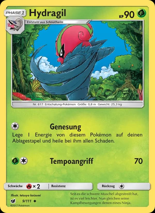 Hydragil card in German