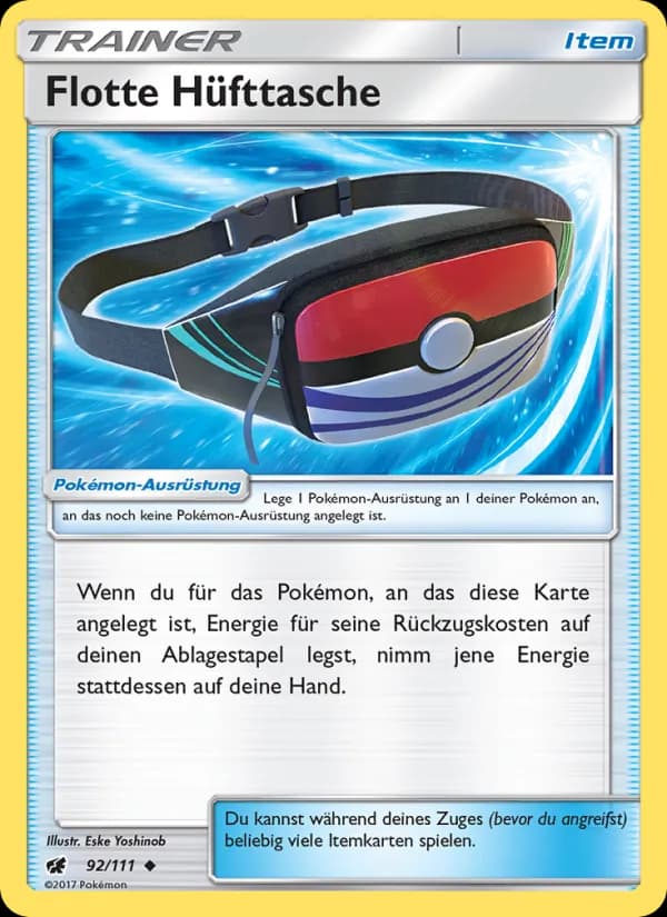 Flotte Hüfttasche card in German