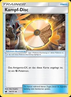 Kampf-Disc card in German
