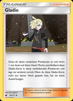 Gladio card in German