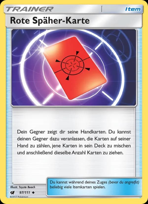 Rote Späher-Karte card in German