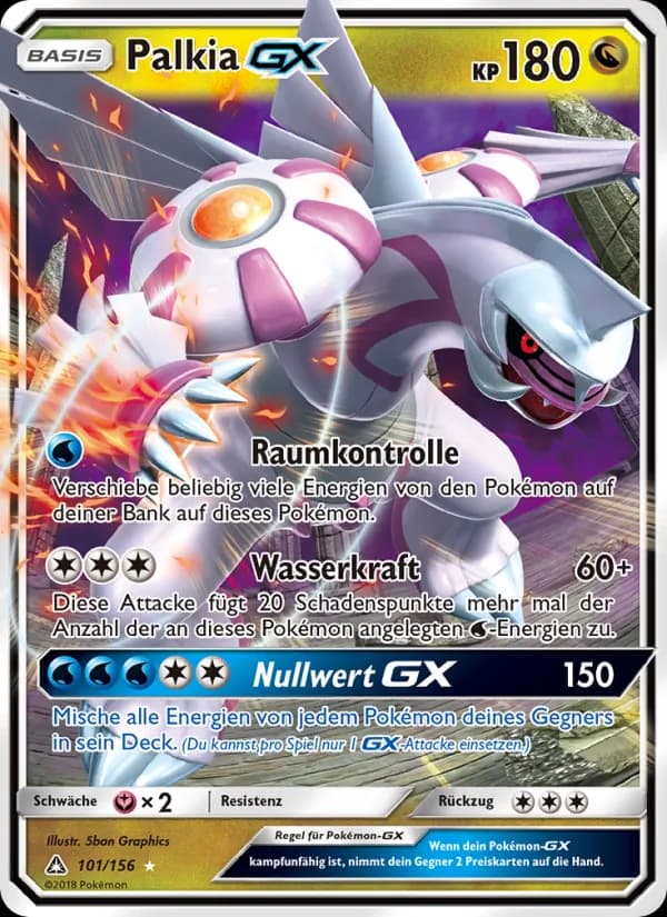 Palkia GX card in German