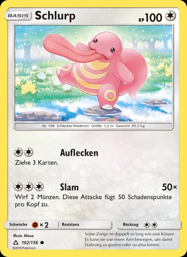 Schlurp card in German
