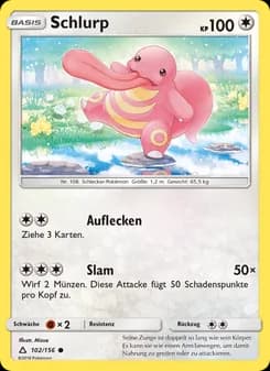 Schlurp card in German
