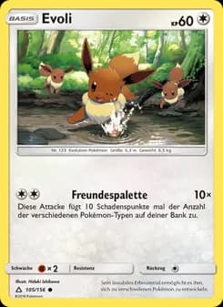 Evoli card in German