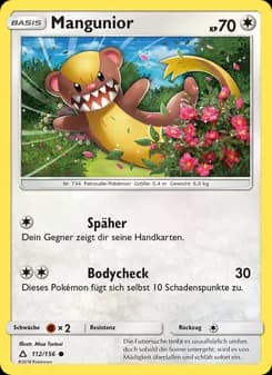 Mangunior card in German