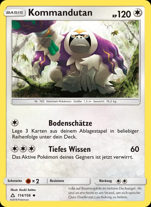 Kommandutan card in German