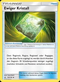 Ewiger Kristall card in German