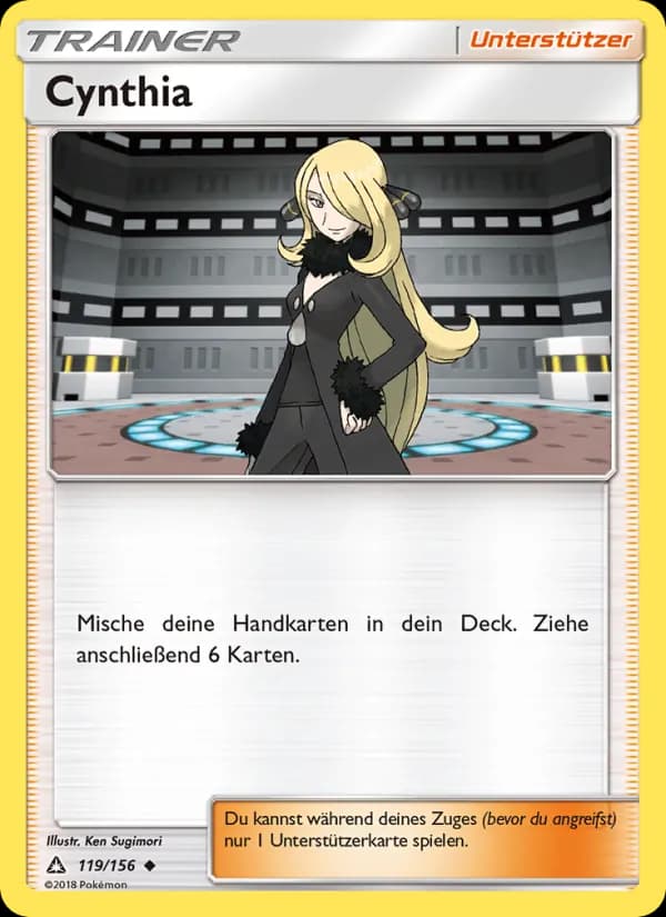 Cynthia card in German