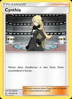 Cynthia card in German