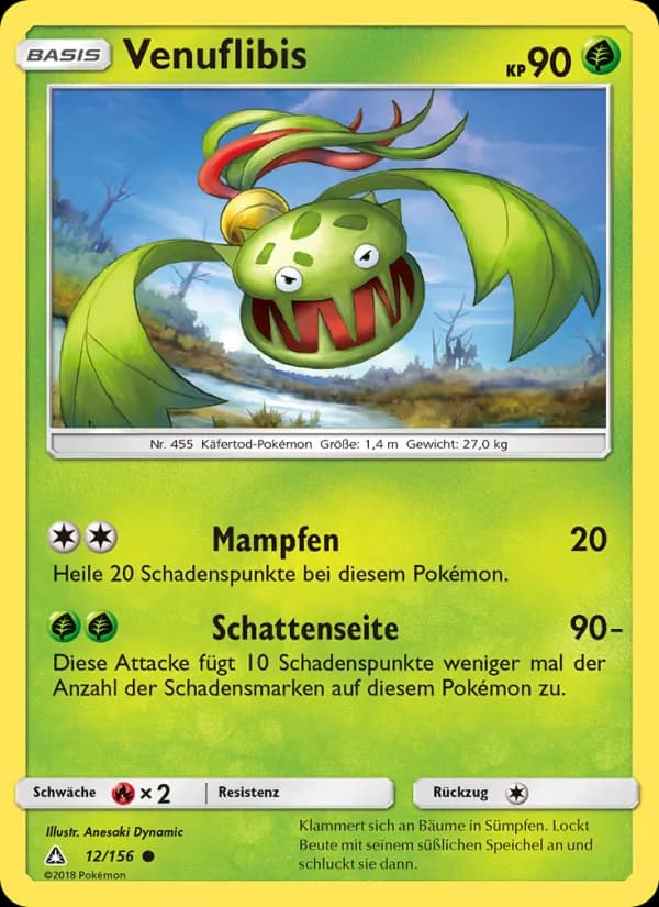 Venuflibis card in German