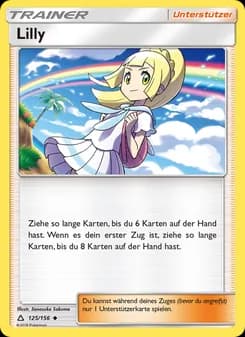Lilly card in German