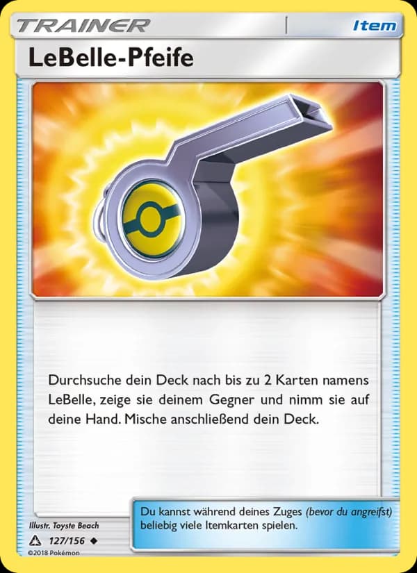LeBelle-Pfeife card in German