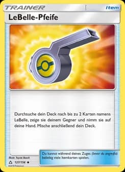LeBelle-Pfeife card in German
