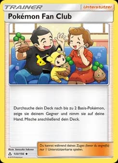 Pokémon Fan Club card in German