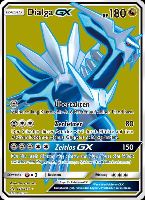 Dialga GX card in German