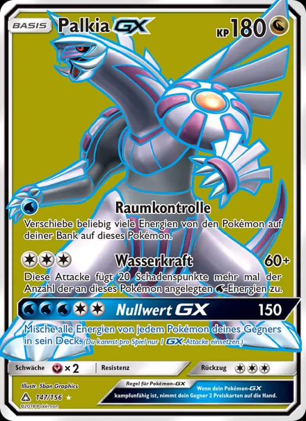 Palkia GX card in German