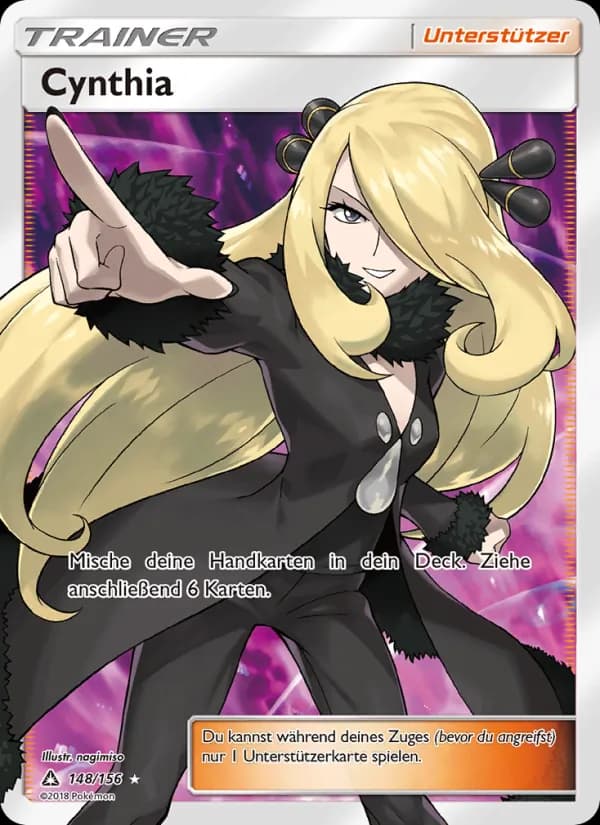 Cynthia card in German