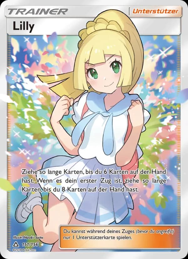 Lilly card in German