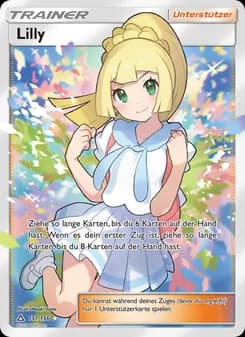 Lilly card in German