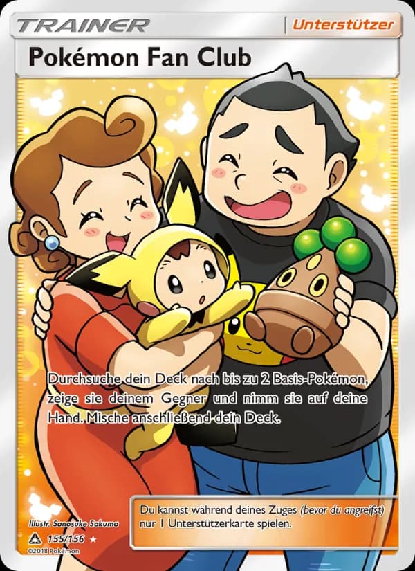 Pokémon Fan Club card in German