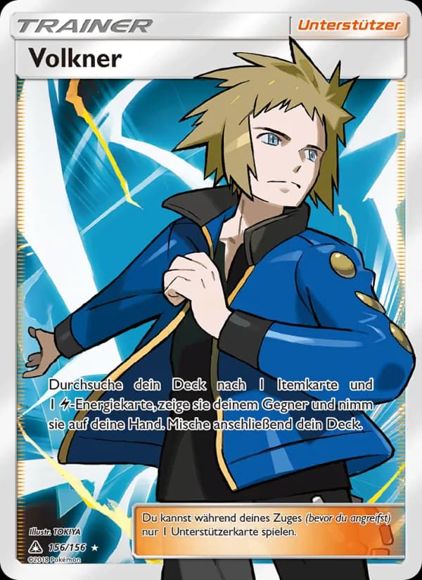 Volkner card in German