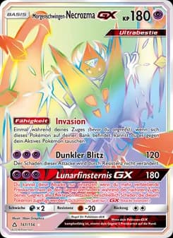 Morgenschwingen-Necrozma GX card in German