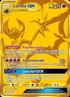 Lunala GX card in German