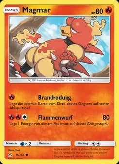Magmar card in German